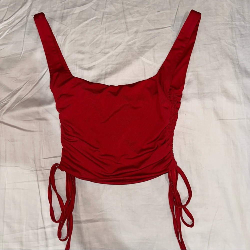 Size SM Fashion Nova Red Crop Top